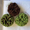 Soft Handmade Crochet Hair Scrunchies | Set of 3 (Colours May Vary)