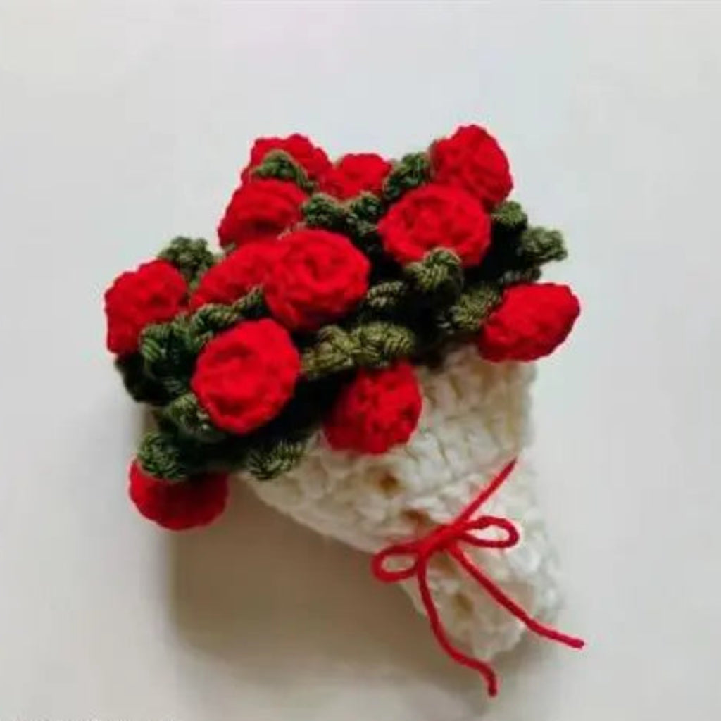 Handmade Crochet Rose Coaster | Floral Table Decor