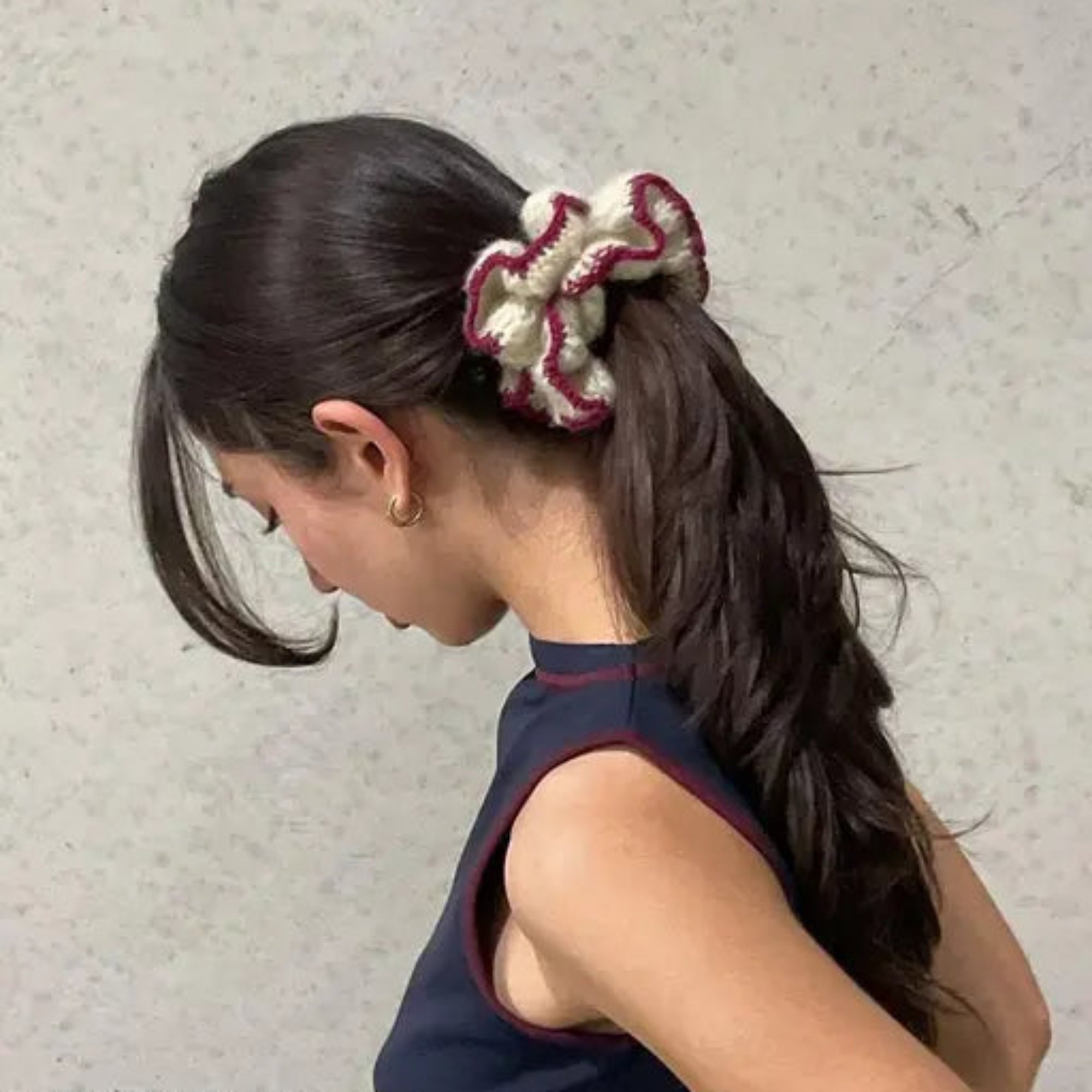 Soft Handmade Crochet Hair Scrunchies | Set of 3 (Colours May Vary)